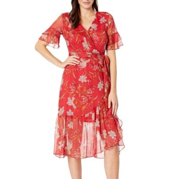 Vince Camuto Women's Tiered Ruffle Sleeve Wil - Picture 5 of 8